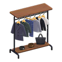 Image of Hanging clothing rack