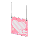 천장걸이 표지판 (핑크/핑크)