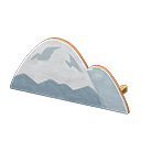 mountain standee [Winter] (White/Gray)