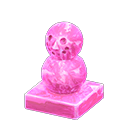 ледяной мини-снеговик [Розовый лед] (Розовый/Розовый)
