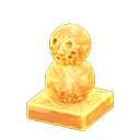ледяной мини-снеговик [Желтый лед] (Желтый/Желтый)