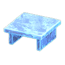 table arctique [Bleu pâle] (Bleu/Bleu)