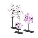 снежинки с подсветкой [Розовый] (Розовый/Розовый)