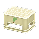 bottle crate [White] (White/Green)