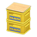 pila de cajas de refresco [Amarillo] (Amarillo/Azul)
