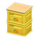 stacked bottle crates [Yellow] (Yellow/Orange)