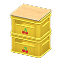 疊起來的飲料物流箱 [黃色] (黃色/紅色)