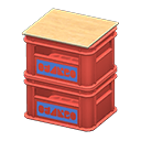 pila de cajas de refresco [Rojo] (Rojo/Azul)