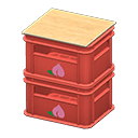 疊起來的飲料物流箱 [紅色] (紅色/粉紅色)