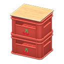 stacked bottle crates [Red] (Red/Red)