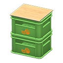 stacked bottle crates [Green] (Green/Orange)