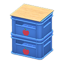 疊起來的飲料物流箱 [藍色] (藍色/紅色)