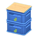 stacked bottle crates [Blue] (Blue/Green)