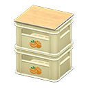 stacked bottle crates [White] (White/Orange)