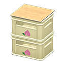 stacked bottle crates [White] (White/Pink)