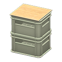stacked bottle crates [Gray] (Gray/Gray)