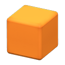 lampe cube (Blanc/Orange)