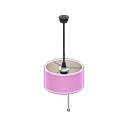 лампа с абажуром (Черный/Розовый)