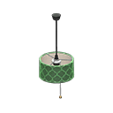 吊式罩灯 (黑色/绿色)