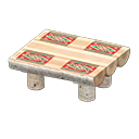 log dining table [White birch] (White/Colorful)