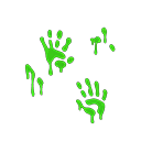 fluorescerende stickers (Groen/Groen)