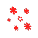 set stickers fluorescentes (Rojo/Rojo)