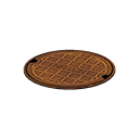 manhole cover: (Bronze) Brown / Brown