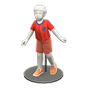 small mannequin [White] (White/Red)