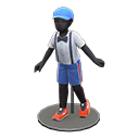 maniquí infantil [Negro] (Negro/Blanco)