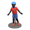 maniquí infantil [Negro] (Negro/Rojo)