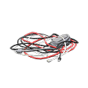 tangled cords [Red & black] (Gray/Red)