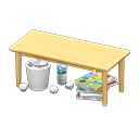table négligée [Bois clair] (Beige/Multicolore)