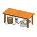 邋遢桌 [自然木色] (棕色/彩色)