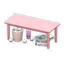 sloppy table [Pink] (Pink/Colorful)