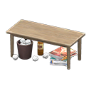 неопрятный стол [Серо-коричневый] (Коричневый/Красочный)