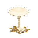 mush parasol: (White mushroom) White / Brown
