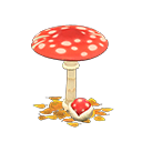 mush parasol: (Red mushroom) Red / Brown