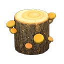 mush log: (Yellow mushroom) Brown / Orange