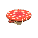 mush table: (Red mushroom) Red / Beige