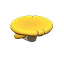 mush table: (Yellow mushroom) Yellow / Beige