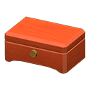 wooden music box: (Cherry wood) Red / Red