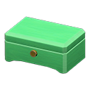 wooden music box: (Green) Green / Green