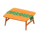 table skandi [Bois naturel] (Orange/Vert)