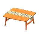 table skandi [Bois naturel] (Orange/Multicolore)