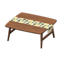 北欧风桌 [深木色] (棕色/彩色)