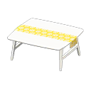 mesa escandinava [Blanco] (Blanco/Amarillo)
