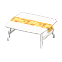 mesa escandinava [Blanco] (Blanco/Naranja)
