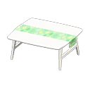 mesa escandinava [Blanco] (Blanco/Verde)