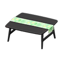mesa escandinava [Negro] (Negro/Verde)