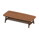 北欧风矮桌 [深木色] (棕色/棕色)